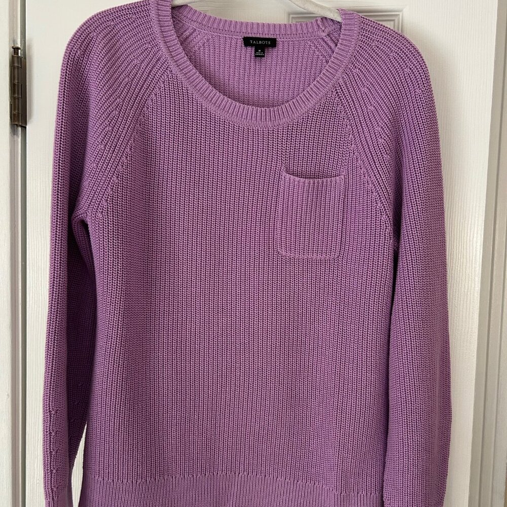 Talbots Misses Shaker Stitch Sweater - Size Medium